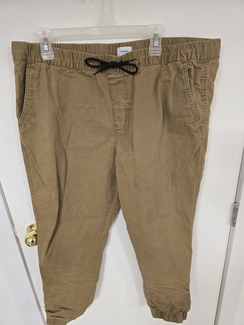 Old Navy Men's Khaki Drawstring Joggers